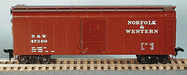 Bowser 55305 HO Scale 40' Round Roof Boxcar Norfolk & Western N&W #s Vary - NOS