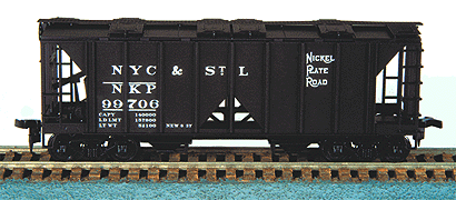 Bowser 55631 HO Scale 70 Ton 2 Bay Covered Hopper Kit NKP # Varies - NOS