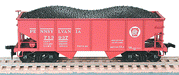 Bowser 56201 HO Scale GLa 2 Bay Open Hopper Kit Pennsylvania PRR #'s Vary - NOS (Circle Keystone)