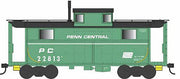 Bowser 6-41673 HO Scale N5 Caboose Penn Central White Stripe PC 22813