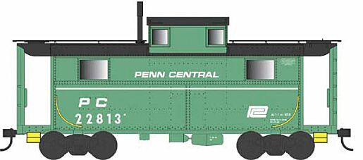 Bowser 6-41673 HO Scale N5 Caboose Penn Central White Stripe PC 22813