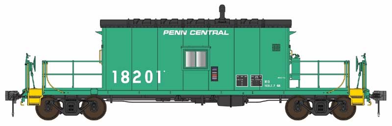 Bowser/English's HO Scale N9 Caboose Penn Central PC