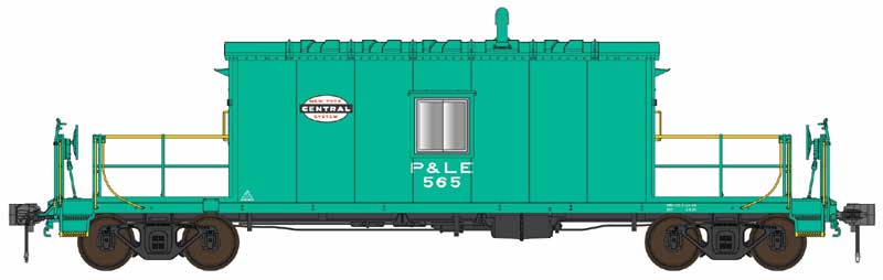 Bowser/English's HO Scale N9 Caboose Pittsburgh & Lake Erie P&LE
