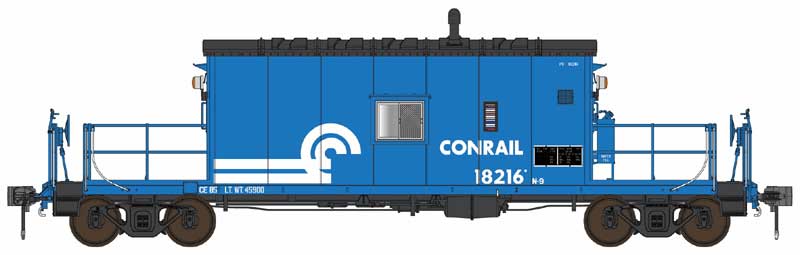 Bowser/English's HO Scale N9 Caboose with Flashing FRA Light Conrail CR