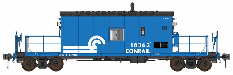 Bowser/English's HO Scale N9E Caboose with Flashing FRA Light Conrail CR