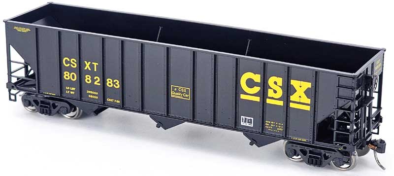 Bowser HO Scale 100 Ton 3-Bay Hopper CSXT (Bethlehem & Raceland Reconditioned)