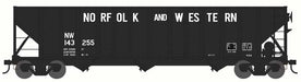 Bowser HO Scale 100 Ton 3 Bay Hopper Norfolk & Western NW