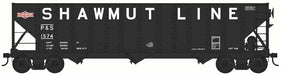 Bowser HO Scale 100 Ton 3 Bay Hopper Pittsburg & Shawmut P&S
