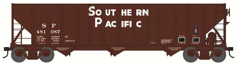 Bowser HO Scale 100 Ton 3 Bay Hopper Southern Pacific