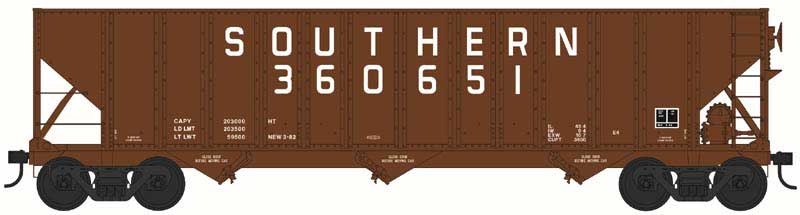 Bowser HO Scale 100 Ton 3 Bay Hopper Southern