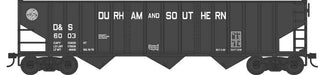Bowser HO Scale 70 Ton 14 Panel 3 Bay Hopper Durham and Southern D&S