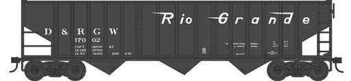 Bowser HO Scale 70 Ton 14 Panel 3 Bay Hopper Rio Grande D&RGW