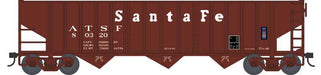 Bowser HO Scale 70 Ton 14 Panel 3 Bay Hopper Santa Fe ATSF