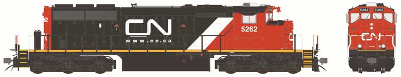 Bowser HO Scale GMD SD40-2W CN 5262 Website Scheme 2010s+