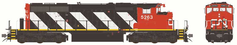Bowser HO Scale GMD SD40-2W CN 5263 Sergeant Stripe 2010s+