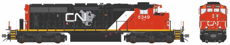 Bowser HO Scale GMD SD40-2W CN 5349 N. America w/ Straight Air 2010s+