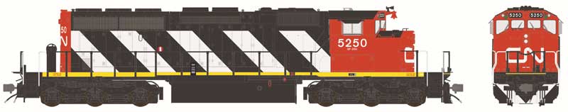 Bowser HO Scale GMD SD40-2W CN As Built w/ Dynamic Brakes
