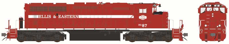 Bowser HO Scale GMD SD40-2W Ellis & Eastern EE (2019+)