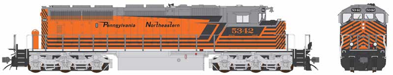 Bowser HO Scale GMD SD40-2W Pennsylvania Northeastern PN 5342 (2012+)
