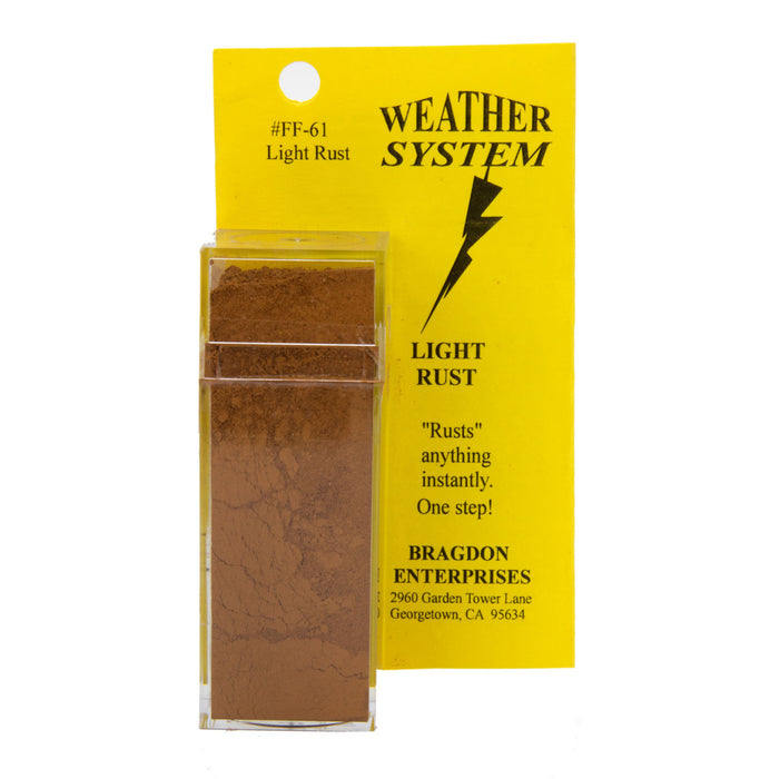Bragdon Enterprises 61 Light Rust Weathering Powder 2oz