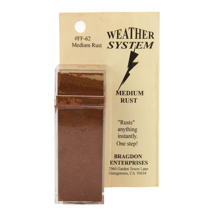Bragdon Enterprises 62 Medium Rust Weathering Powder 2oz