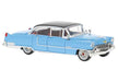 Brekina 18351 HO Scale (1:87) 1955 Cadillac - Blue & White