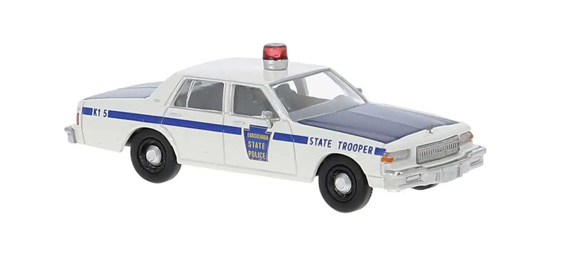 Brekina 19715 HO Scale 1987 Chevrolet Caprice Sedan Pennsylvania State Trooper