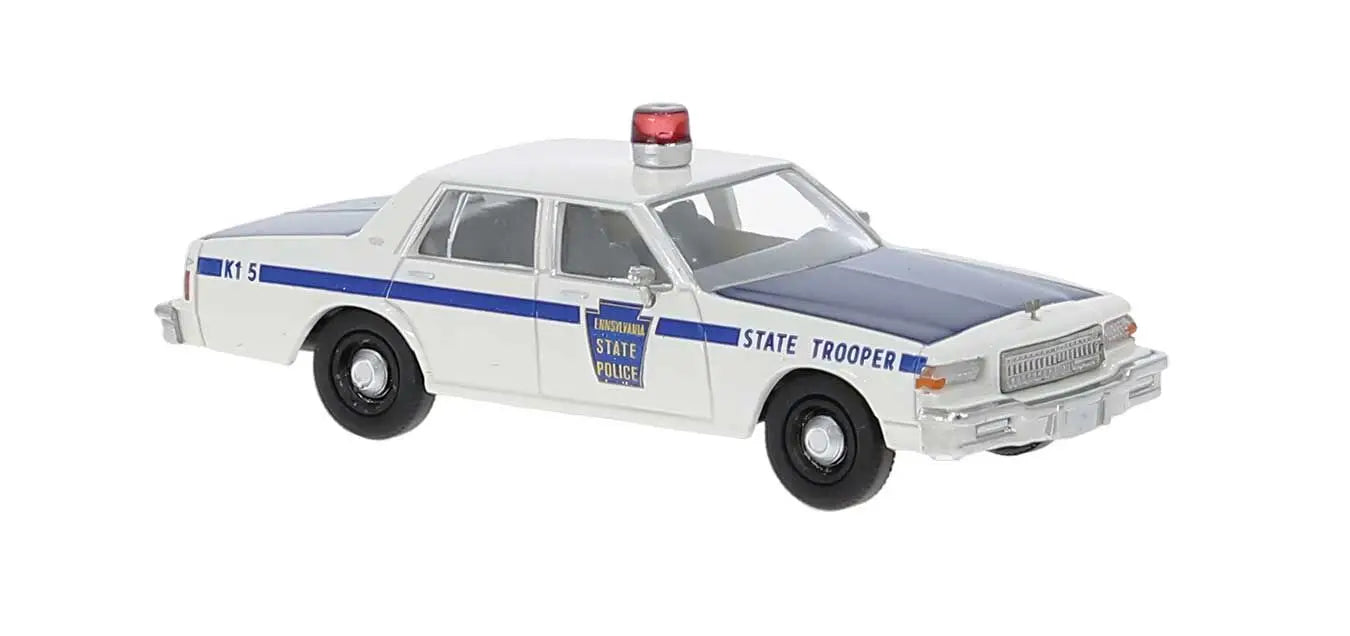 Brekina 19715 HO Scale 1987 Chevrolet Caprice Sedan Pennsylvania State Trooper