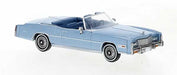 Brekina 19753 HO Scale 1975 Cadillac Eldorado Convertible - Metallic Blue