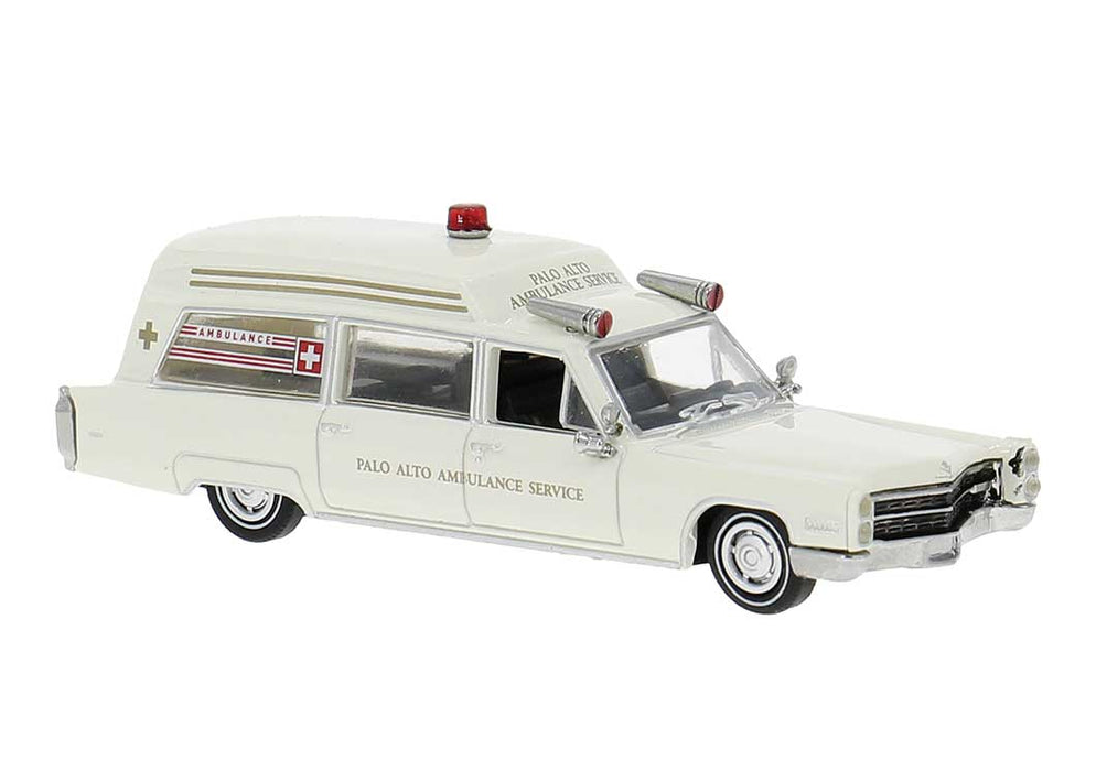 Brekina 19778 HO Scale 1966 Cadillac Meteor Ambulance