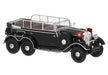 Brekina 21081 HO Scale (1:87) 1930s Mercedes-Benz G4 Convertible - Black