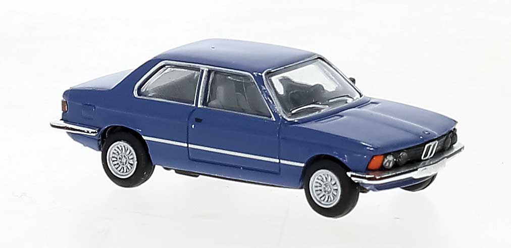 Brekina 24304 HO Scale 1975 BMW 323i 2 Door - Blue