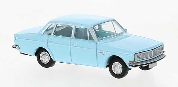 Brekina 29423 HO Scale 1966-1973 Volvo Series 144 Sedan Pastel Blue