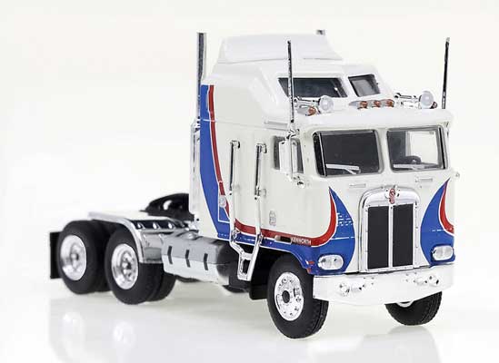 Brekina 85731 HO Scale Kenworth K100 Semi Tractor Cab - Red White and Blue