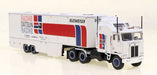 Brekina 85740 HO Scale Kenworth K100 with Race Trailer - Datsun Racing