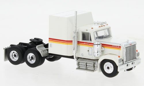 Brekina 85779 HO Scale 1980 GMC General Tractor/Semi White and Orange