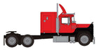Brekina 85804 HO Scale 1970 Mack RS 700 Sleeper-Cab Semi Tractor - Red and Black