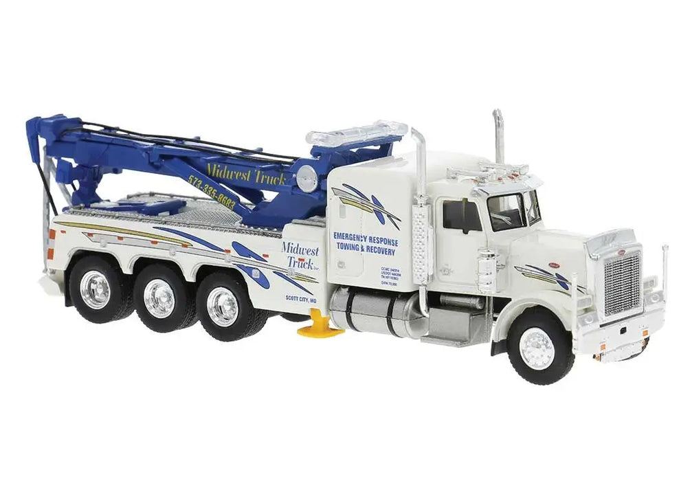Brekina 86283 HO Scale Peterbilt 359 Midwest Towing Truck - Assembled