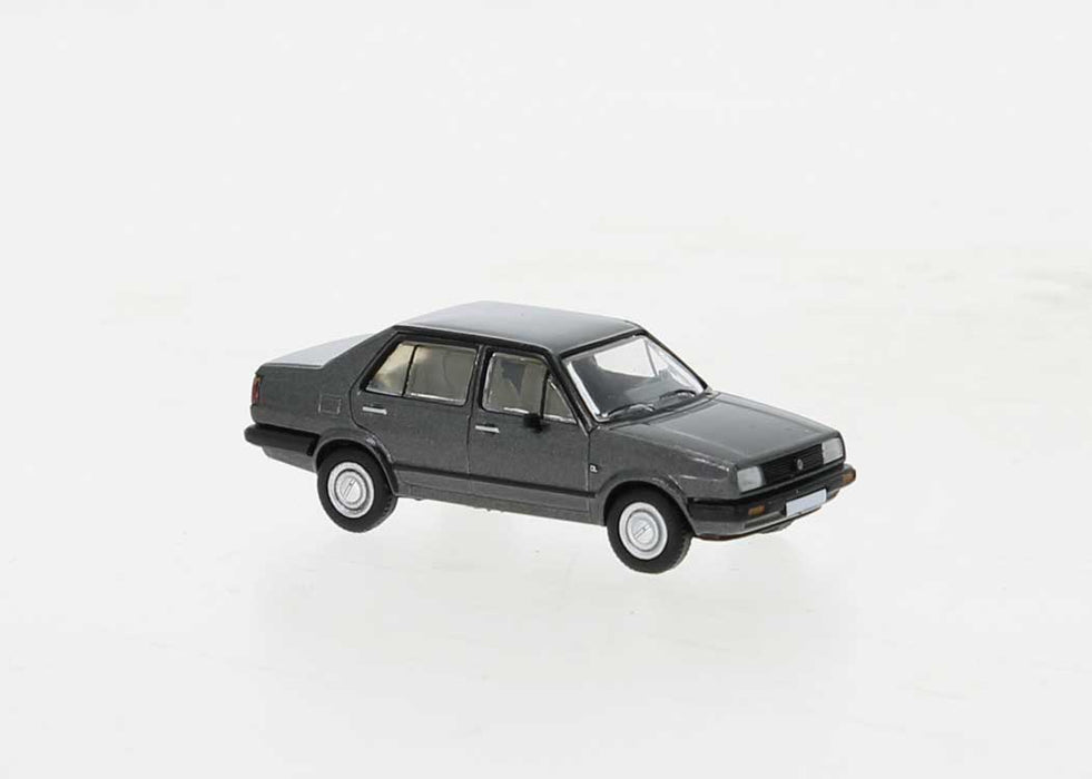 Brekina PCX 870198 HO Scale 1984 Volkswagen Jetta II Sedan - Metallic Gray
