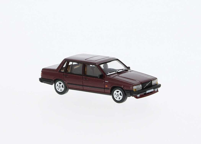 Brekina PCX 870663 HO Scale 1984 Volvo 740 Sedan - Metallic Red