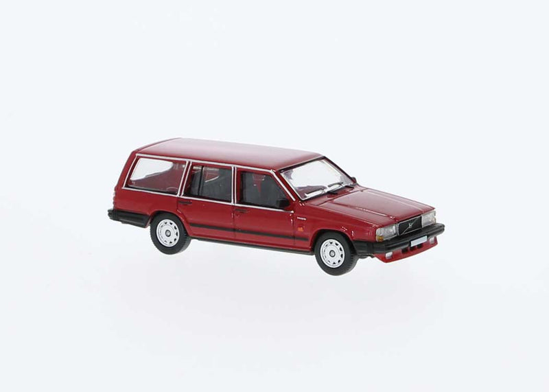 Brekina PCX 870666 HO Scale 1985 Volvo 740 Station Wagon - Metallic Red