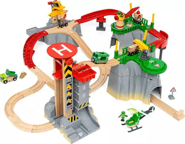 Brio 36010 Cargo Mountain Wooden Train Play Set