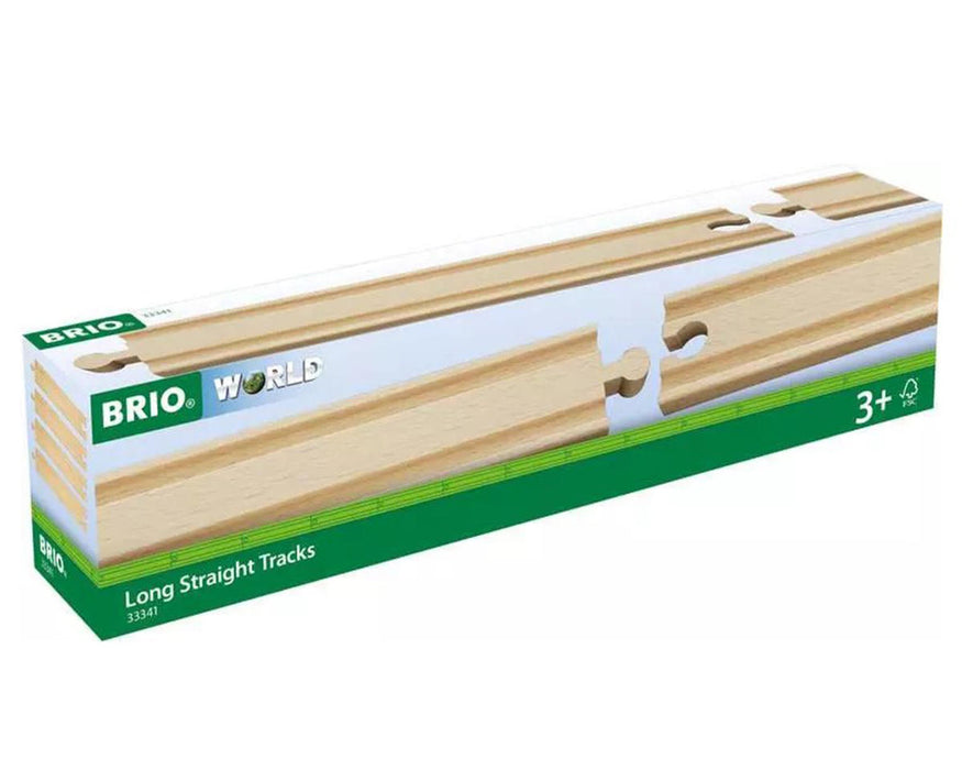 Brio 33341 Straight Wooden Train Track (4 Pack)
