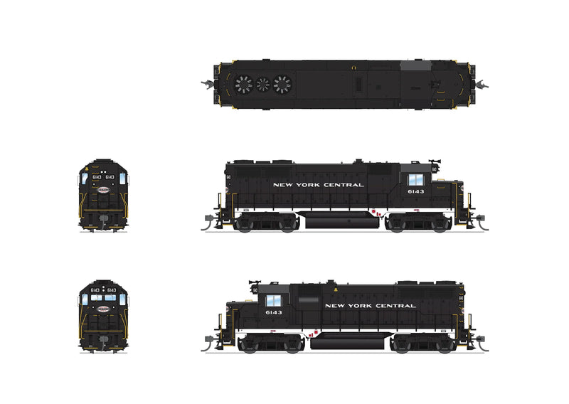 Broadway Limited BLI 7540 HO Scale EMD GP35 New York Central NYC 6143 Paragon4