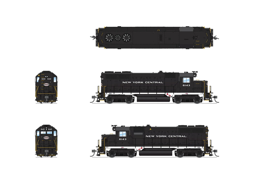 Broadway Limited BLI 7540 HO Scale EMD GP35 New York Central NYC 6143 Paragon4
