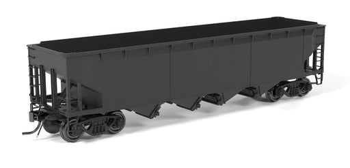 Broadway Limited Imports 10143 HO Scale ARA 70 Ton 4 Bay Hopper Unlettered Black 6 Pack