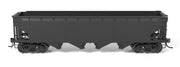 Broadway Limited Imports 10143 HO Scale ARA 70 Ton 4 Bay Hopper Unlettered Black 6 Pack