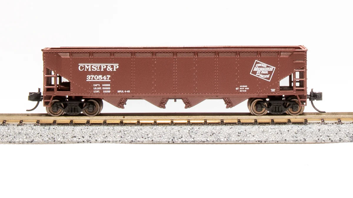 Broadway Limited Imports 7428 N Scale 70 Ton Hopper Milwaukee Road CMSTP&P 4 Pack