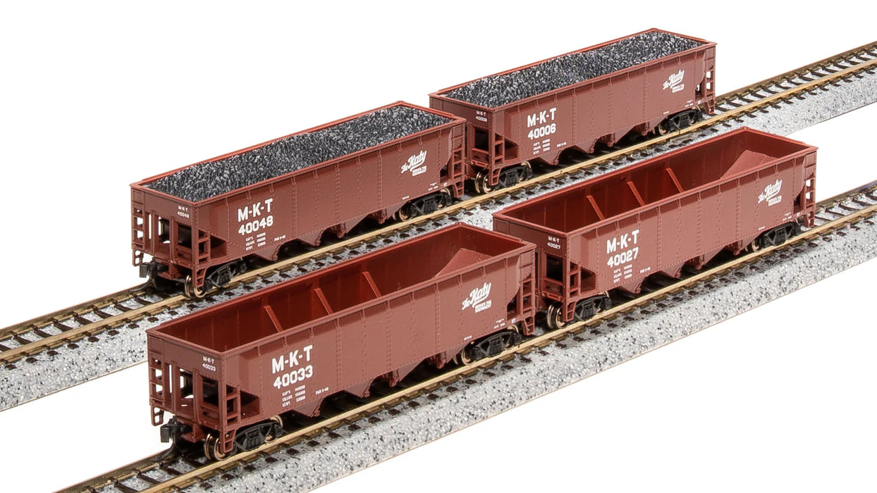 Broadway Limited Imports 7429 N Scale 70 Ton Hopper Missouri-Kansas-Texas MKT 4 Pack