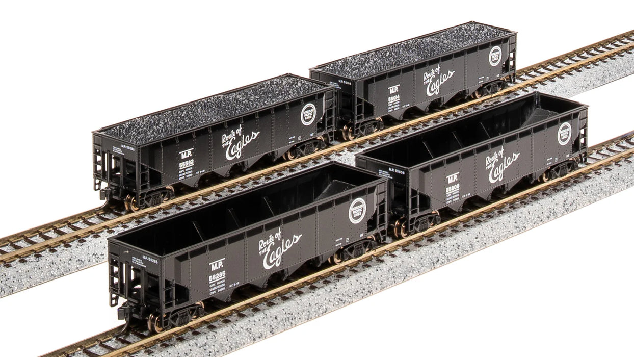 Broadway Limited Imports 7430 N Scale 70 Ton Hopper Missouri Pacific MP 4 Pack